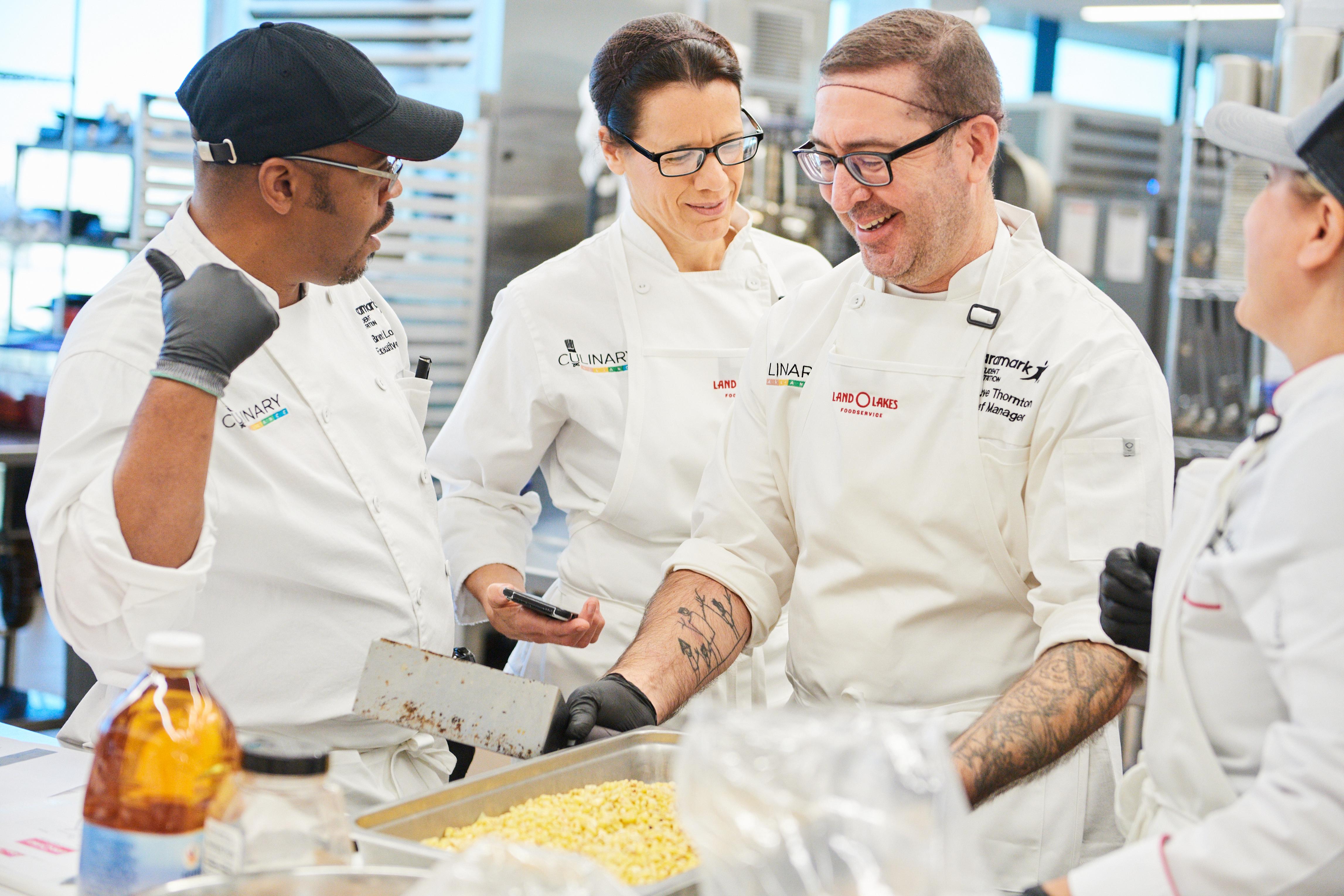 Chef David teaches students